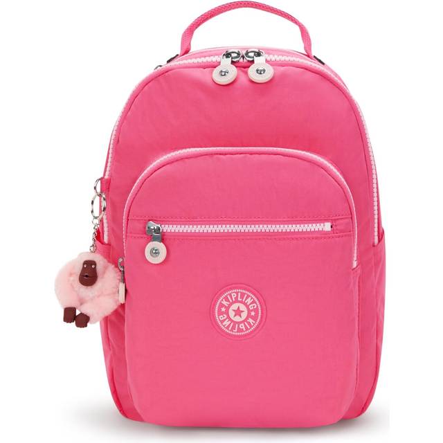 Kipling Backpack Seoul S Happy Pink Combo Small Woman 100% Polyamide