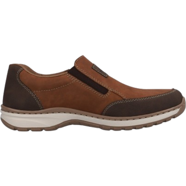 Rieker herr 3354 platt toffel, BRUN, 40 EU bred