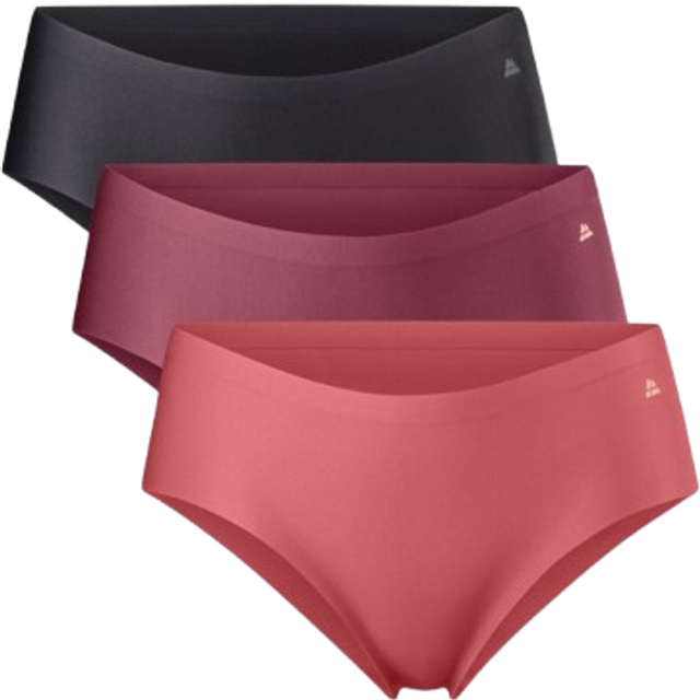 DANISH ENDURANCE Women's Invisible Hipster 3-Pack |Svart |L