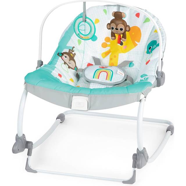 Bright Starts Wild Vibes 2-in-1 Baby Rocker & Stationary Seat