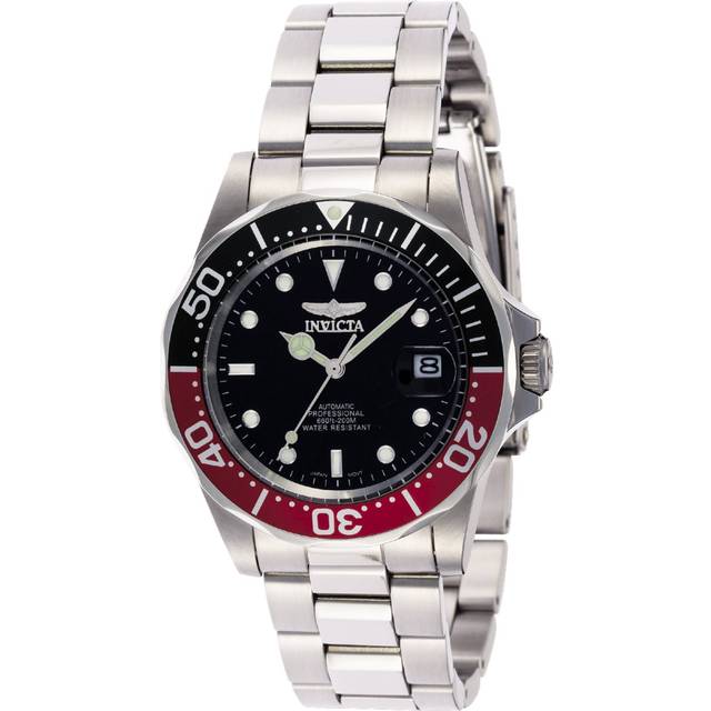 Invicta 9403 Prodiver Stainless Steel Black Dial Auto 3 Hand Stainless Steel Band Watch