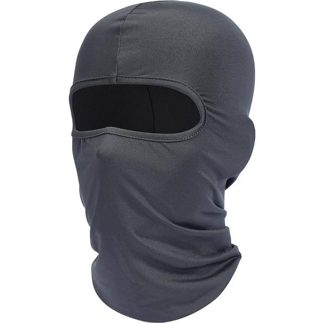 Fuinloth Balaclava ansiktsmask, kylande halsduk för sommaren, UV-skydd för motorcykel och skidduk för män/kvinnor Mörkgrå