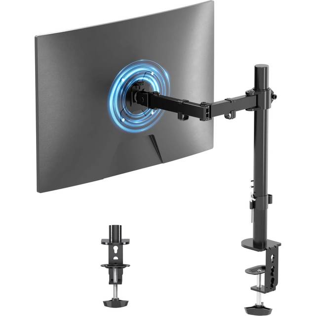 Single Monitor Arm, Monitor Arm Desk Mount for 13-27 inch LCD LED Screens PC Monitor &Projector Stands,Screen Stand for Desk up to 10kg,VESA 75/100mm