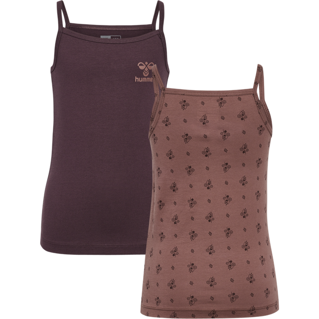 HUMMEL Hmlcarolina Strap Top 2-Pack |Brun |98/104