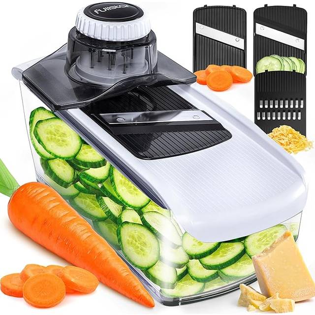 Mandoline Vegetable Slicer - Mandoline Slicer Grater & Shredder - Mandolin Veggie Potato Food Cheese Slicer Veg Julienne