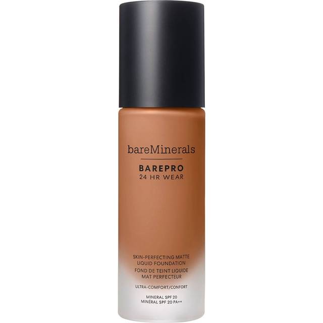 BareMinerals BarePro 24Hr Wear Skin-Perfecting Matte Liquid Foundation Mineral SPF20 #45 Medium Deep Neutral