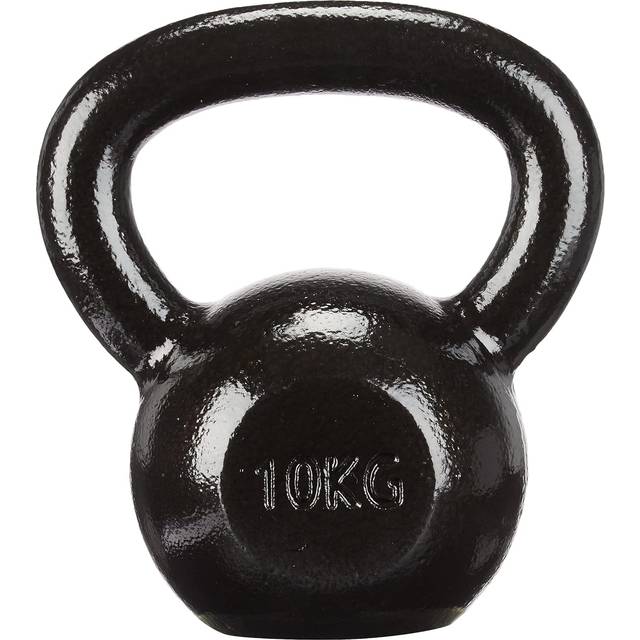 Amazon Basics Kettlebell i gjutjärn, 10 kg, svart