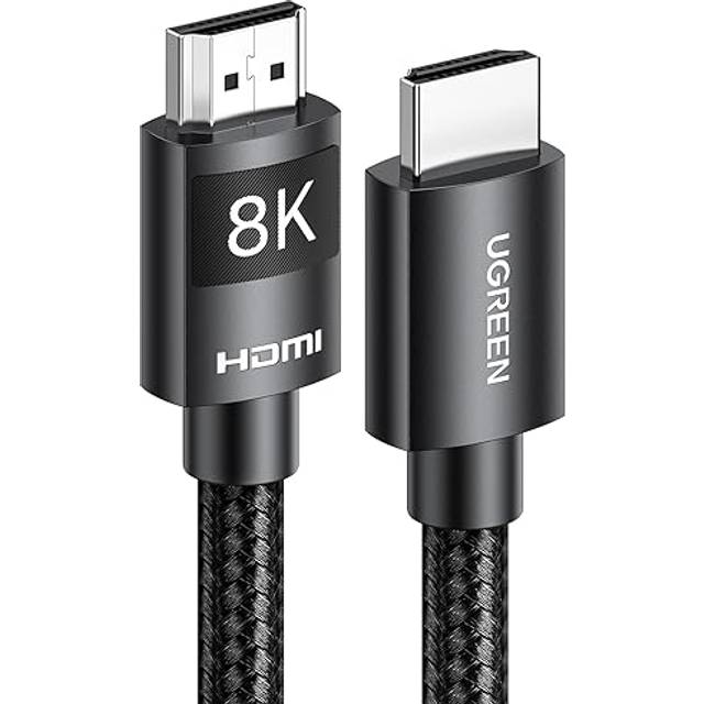 UGREEN HDMI-kabel flätad hane till hane 8K@60Hz, 2m - Svart