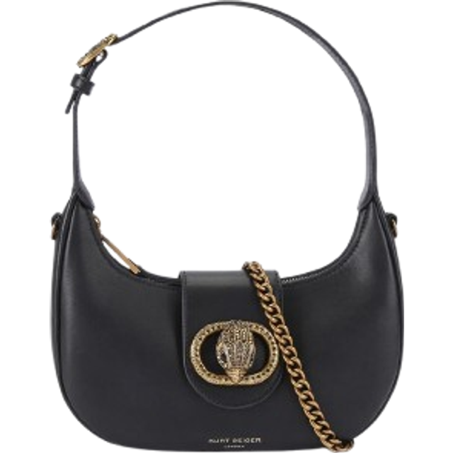 Kurt Geiger Women's Shoulder Bag Hobo Black Leather Chelsea