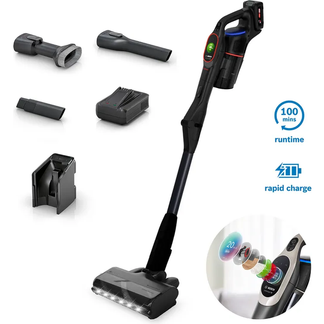 Bosch Unlimited 10 Cordless Vacuum Cleaner with up to 80 Minutes Run Time - BBS1041GGB - Customer Return