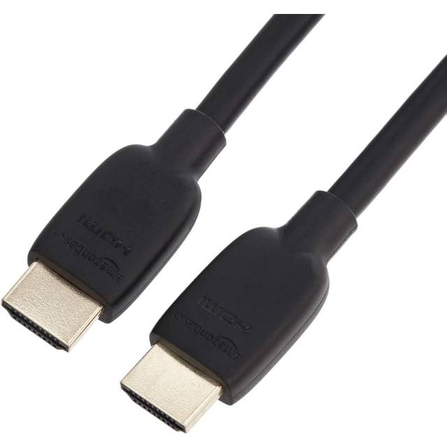 HDMI Cable, 48Gbps High-Speed, 8K@60Hz, 4K@120Hz, Gold-Plated Plugs, Ethernet Ready, 1.8 m, Black