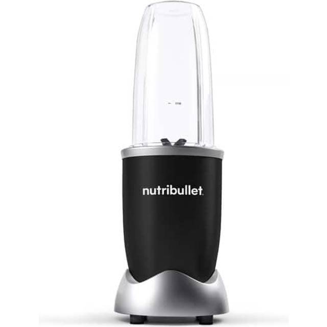 nutribullet Pro, 900 watt effekt, enkel och snabb att använda, kompakt, lätt att rengöra, med 700 ml kopp, smoothiemixer, smoothie Maker, elektrisk mixer, NB904B, svart
