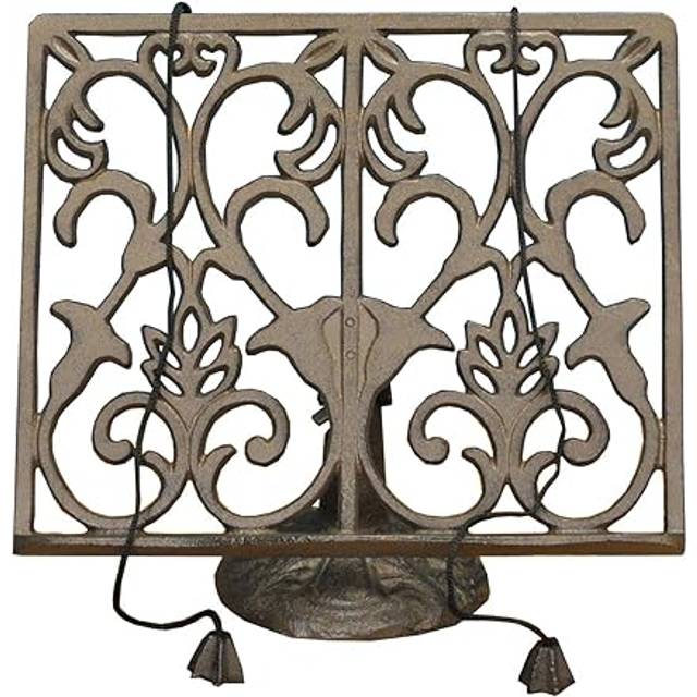 Traditional Cast Iron Ornate Cookbook Stand