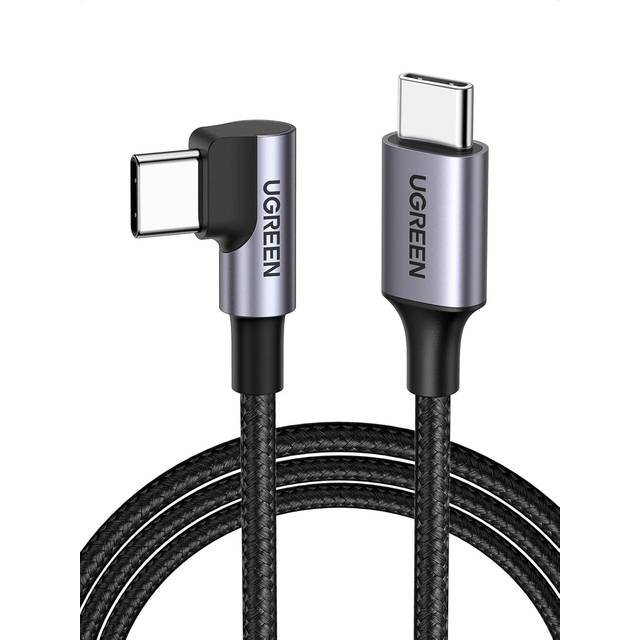USB C to USB C Cable 60W Fast Charge Right Angle USB C Cable Compatible with iPhone 16/15 Pro Max, Galaxy S24/S23 Ultra, Mi13, Pixel 8/7 Pro, iPad Air