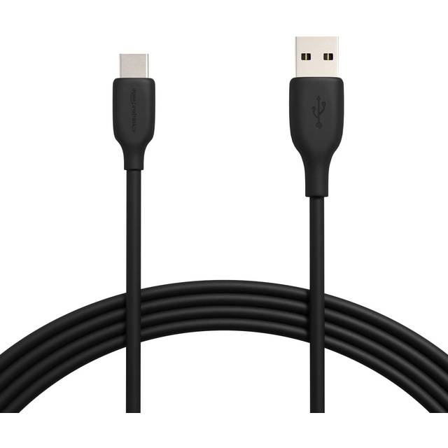 USB-C to USB-A 2.0 Fast Charger Cable, 480Mbps Speed, USB-IF Certified, for Apple iPhone 15, iPad, Samsung Galaxy, Tablets, Laptops, 3 m, Black