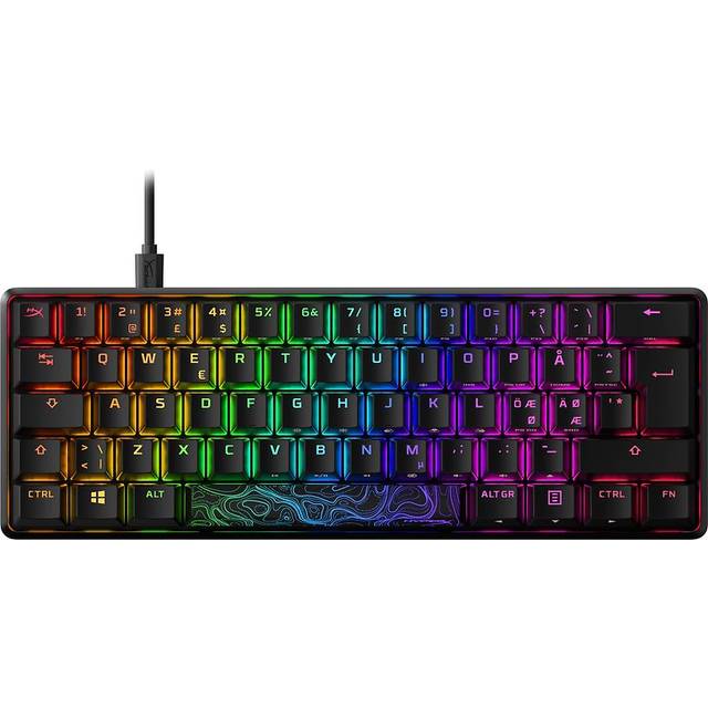 HyperX Alloy Origins 60 Mekaniskt Gamingtangentbord (HyperX-Red-linear, Nordisk)
