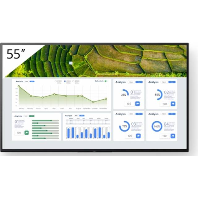 TV LCD 55' SONY Pro BRAVIA - Svart - 1920 x 1080 - 440 nit - HDMI