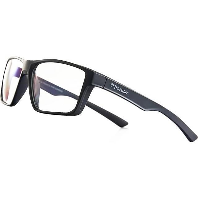 HORUS X - Glasögon med blått ljus - Gamingglasögon - Ultimat skydd - Professionellt kraftfullt filter | Anti-reflex Anti-Fatigue & eyestrain för skärmar (Videogaming, konsol, TV, PC.)