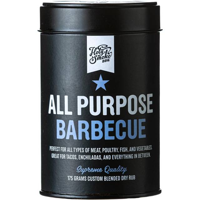 All Purpose Barbecue Dry Rub BBQ Handgjord Premium Krydda BBQ krydda för Rökning kryddblandning Grillning Kött, Fisk Fläsk Fågel Nötkött Grönsaker Baby Back Ribs Brisket 175g