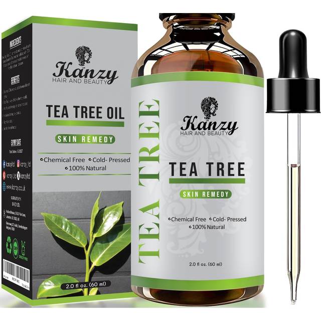 Kanzy Tea Tree Oil för hud 60ml Behandling för hår, ansikte, akne fläckar och naglar Naturlig Vegan Organisk Tea Tree Essential Oil