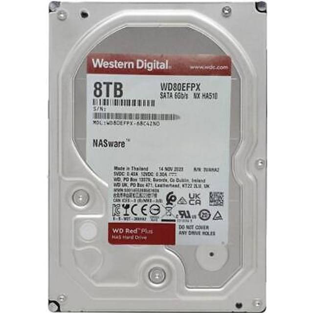 WD Red Plus 8TB WD80EFPX NAS 3.5" SATA HDD / Hard Drive