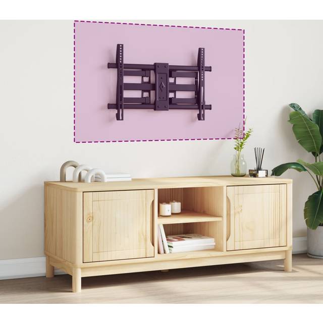 vidaXL TV Wall Mount for 37-80 Inch Screen Max VESA 600x400 mm 40kg - Black