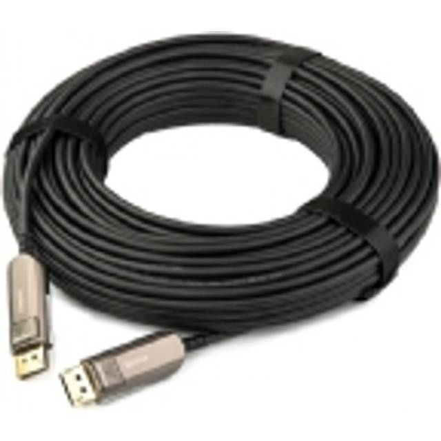 8k active optical cable displayport 1.4 lead plug to plug 10m cls-aocdp/uf-33