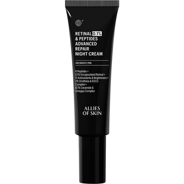 Allies of Skin 0.1% Retinal & Peptides Advanced Repair Night Cream revitalising night cream 48 ml (48 ml)