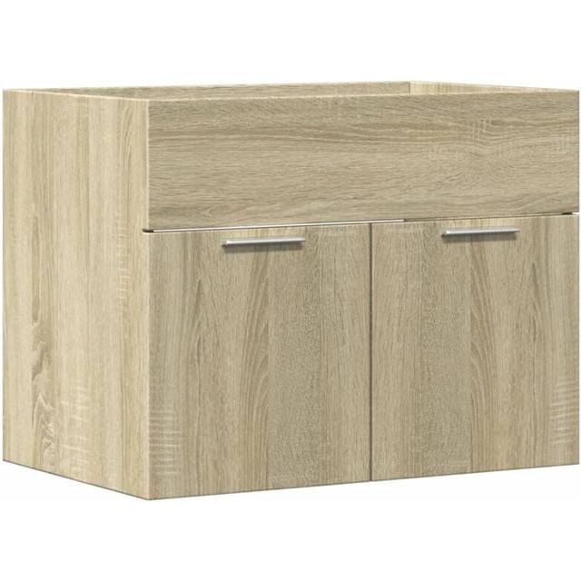 vidaXL Sink Cabinet Sonoma Oak 60x38.5x46 cm Engineered Wood - Brown