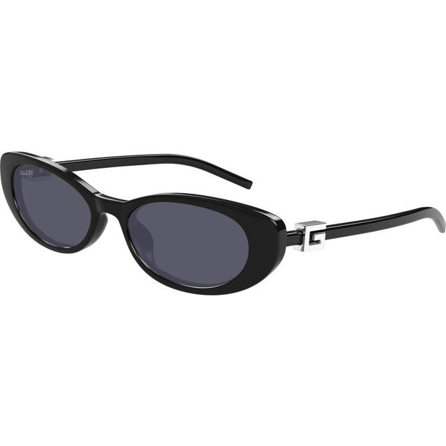 Gucci Woman GG1680S 001 Sunglasses Injected Black Grey Cat Eye
