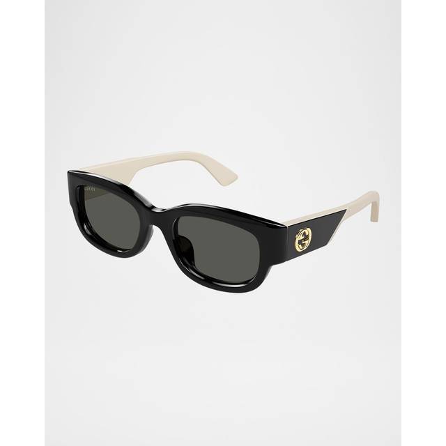 Gucci Sunglasses GG1667SK 001 Black with Ivory Grey