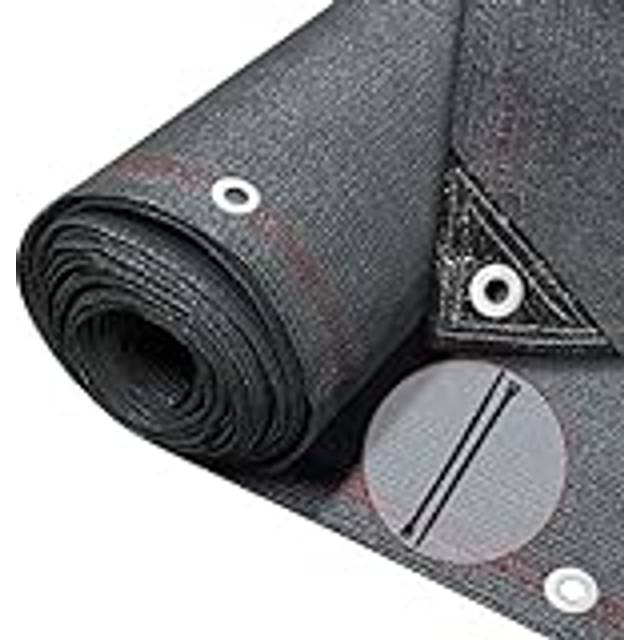 VOUNOT 1.8x10m Privacy Netting 230g/mÂ² HDPE Shading Net 95% Shading Rate, Anthracite