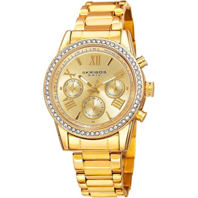 Womens Valmere Crest 36mm Quartz Dual-Time - Metallics - One Size