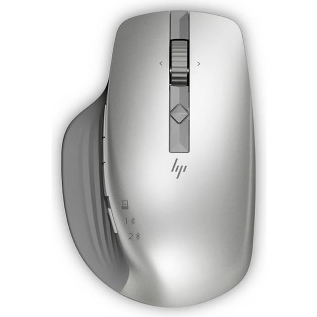 HP 930M trådlös mus skapare, 7 programmerbara knappar, hypersnabbt rullningshjul, Bluetooth USB-mottagare ingår, spår-on-glas-sensor, silver