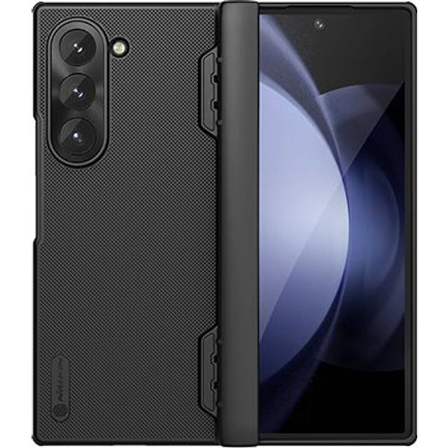 För Samsung Galaxy Z Fold 6 5G Fodral Nillkin Super Frosted Shield Fodral Pennhållare för Samsung Z Fold6 5G Fodral Magnetic Black