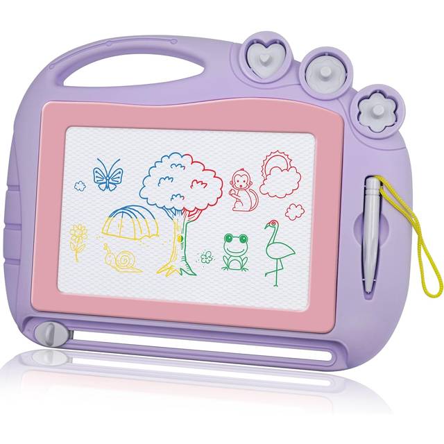 Magnetic Drawing Board Travel Size, Erasable Doodle Sketching Writing Board Pad Travel Games for Kids in Car, Early Education Learning Skill