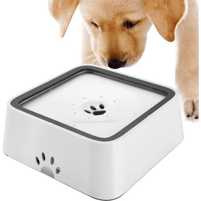 Floating Cat Dog Water Bowl With Filters Anti-Overflow Cat Water Bowl Vehicle Slow Dispenser Non-Slip Abs Pet Water Fountain 2L