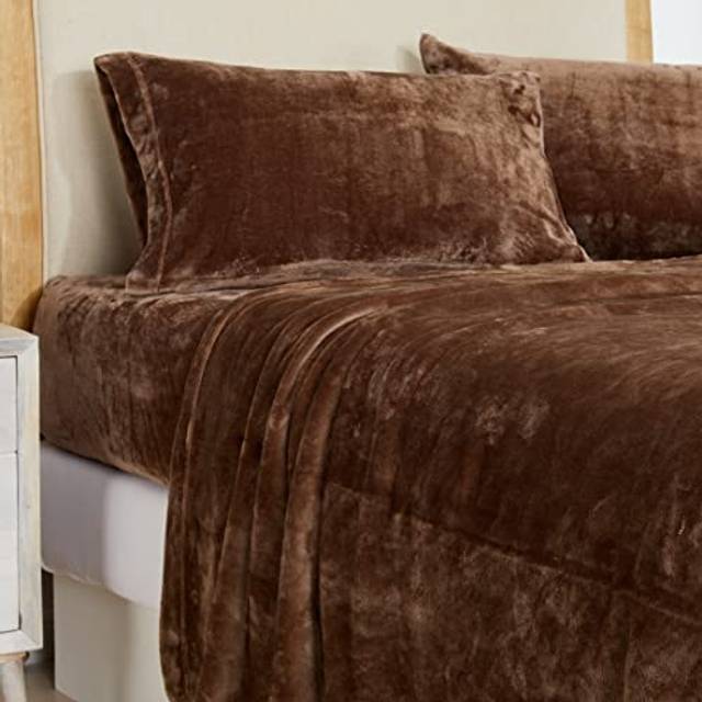 NY Loft Ultra Soft Micro Fleece Sheets Set with Extra Deep Pockets | Extra Soft Velvet Fleece Sheet Set | Super Plush Polar Fleece | Velvet Plush Cozy