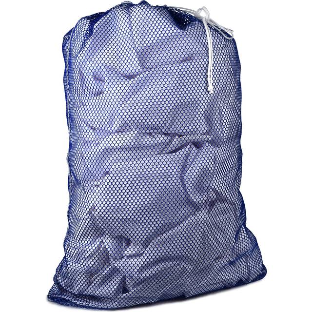 commercial Mesh Laundry Bag - Sturdy Mesh Material with Drawstring closure Ideal Machine Washable Mesh Laundry Bag for Factories  college  Dorm and Ap