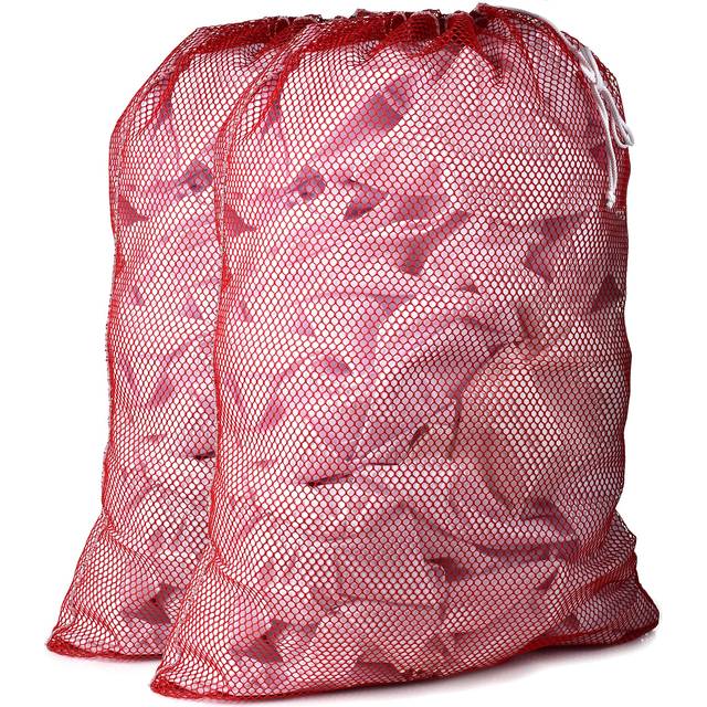 Commercial Mesh Laundry Bag - Sturdy Mesh Material with Drawstring Closure. Ideal Machine Washable Mesh Laundry Bag for Factories  College  Dorm and A