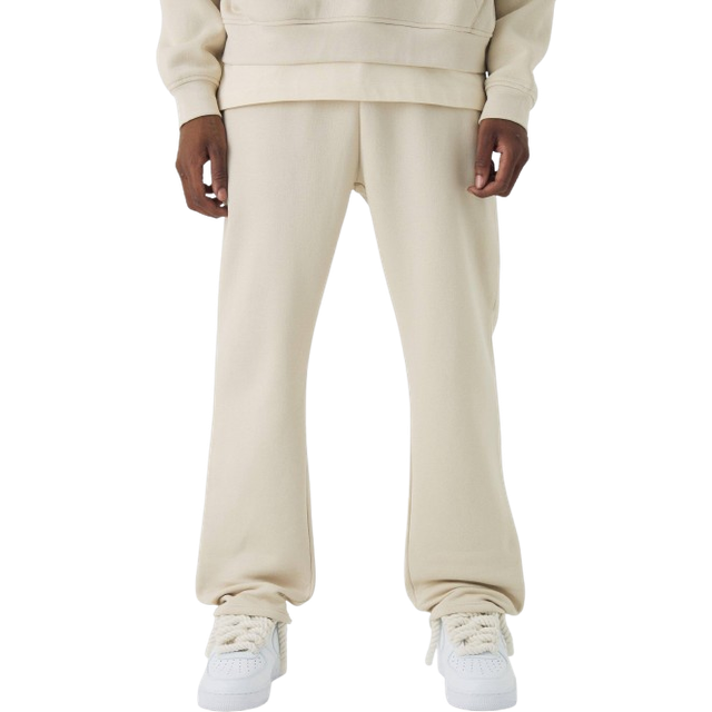 330GSM Basic Straight Leg Jogger - Beige - S