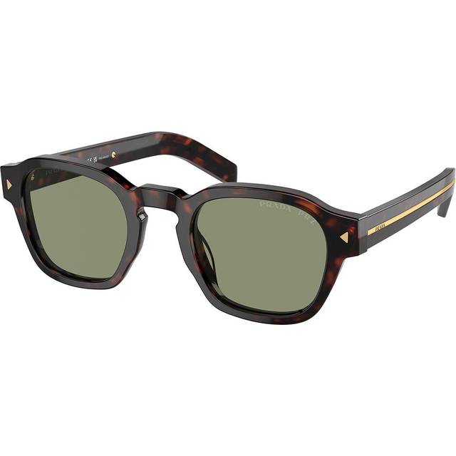 Prada Man PR A16S 17N20G Solglasögon Acetat Sköldpadda Grön Pantor Polariserad