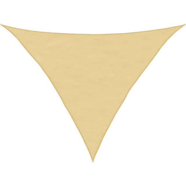 vidaXL Sun Shade Sail Sand 3x3x4.24 m 100% Polyester Oxford - Yellow