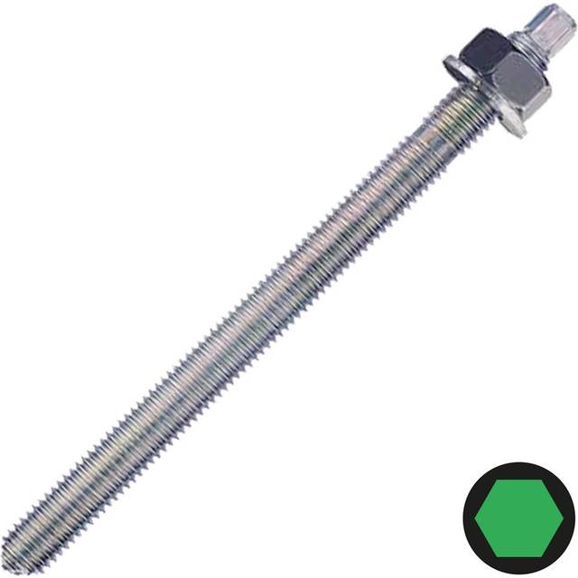 Rawl R-STUDS Threaded Resin Studs Zinc Plated