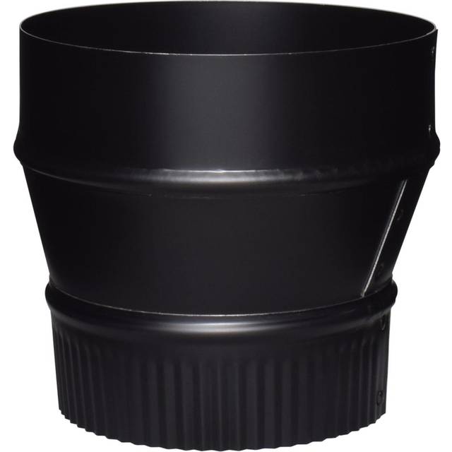 Imperial BM0075 5&quot; x 6&quot; Stove Pipe Reducer - Black