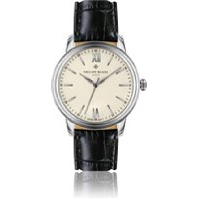 Crocodile leather watch Philipp Blanc Geneva - 40 mm