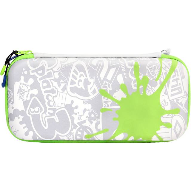 (Bag 1-Blue Green Zip) Storage Bag for Nintendo Switch Portable Waterproof Hard Shell for NS