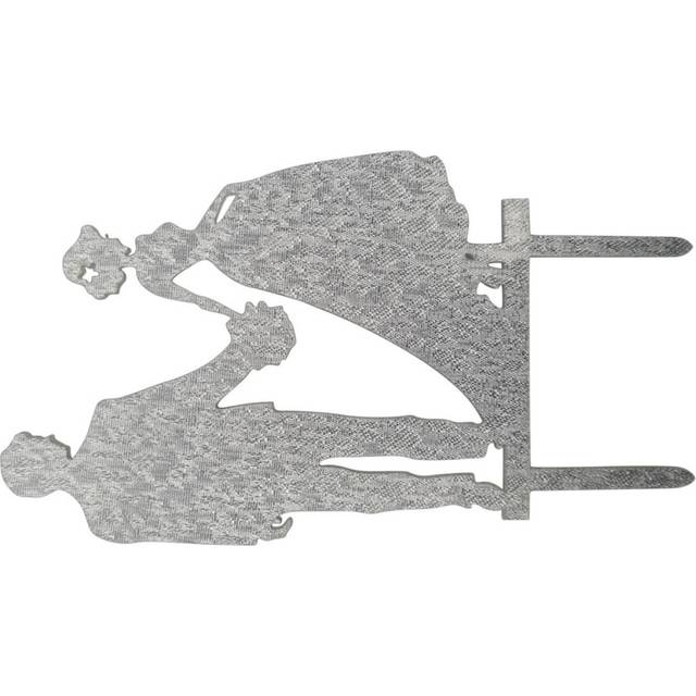 (5, Bride & Groom (Silver Glitter)) Cake Toppers & Decorations In Various Designs Weddings Birthdays Marriage