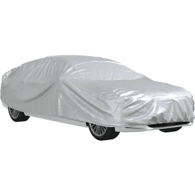 Car Cover for Sedan with Buckle Straps Full Silver xxl peva Vidaxl Silver