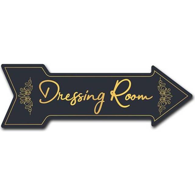 SignMission D-A-12-999889 12 x 36 in. Indoor & Outdoor Decor Direction Sticker Vinyl Wall Decals - Dressing Room - 24 in.